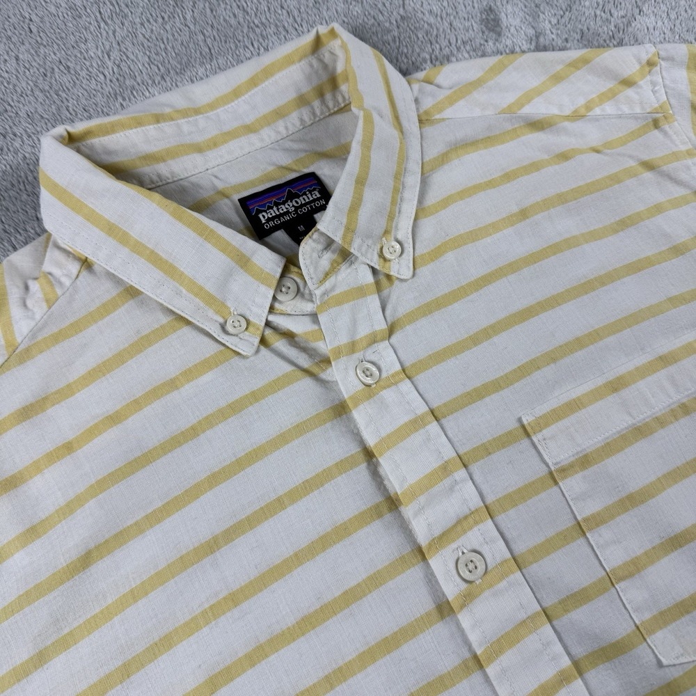 Patagonia BLUFFSIDE Lightweight SS Shirt Men's Medium Organic Cotton BEACH